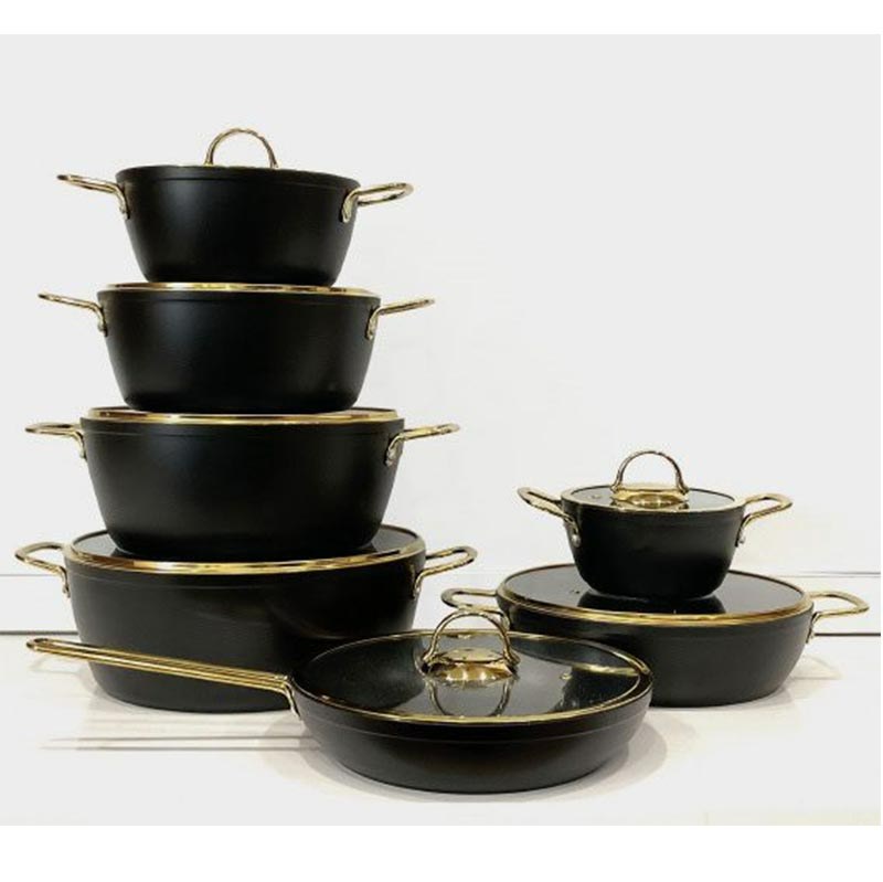 سرویس قابلمه 14 پارچه مدل فلت برند یونیک