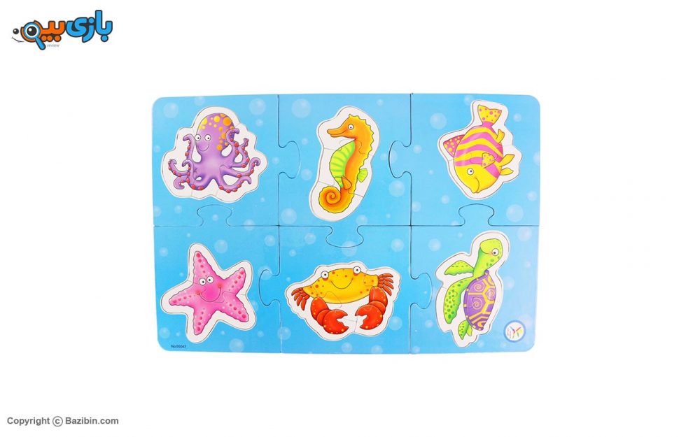 أحجیه الحیوانات البحریه من آوای باران