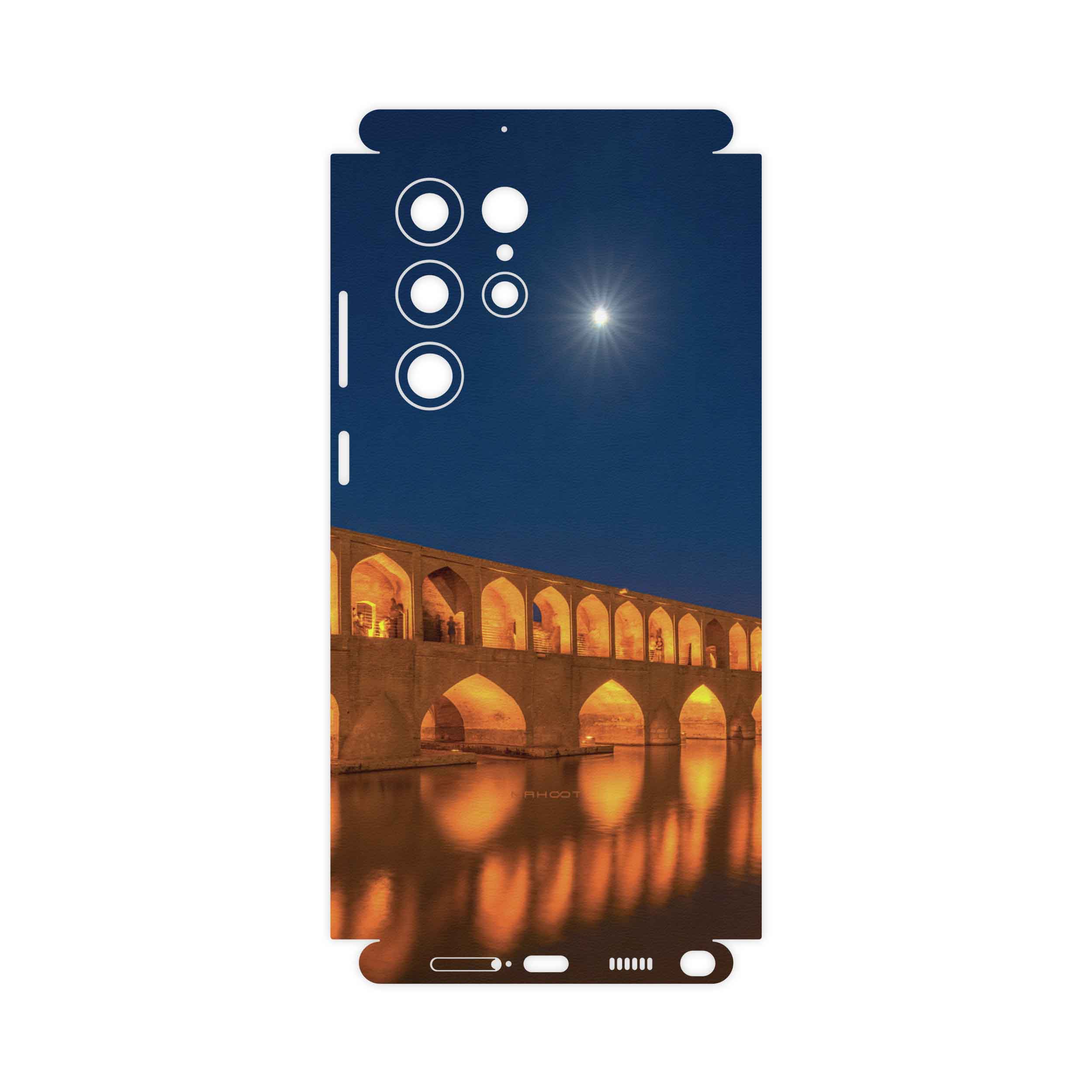 برچسب پوششی ماهوت مدل Si-O-Se-Pol-FullSkin مناسب برای گوشی موبایل سامسونگ Galaxy S22 Ultra 5G