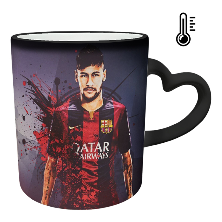 ماگ حرارتی مدل دسته قلبی طرح نیمار کد 91