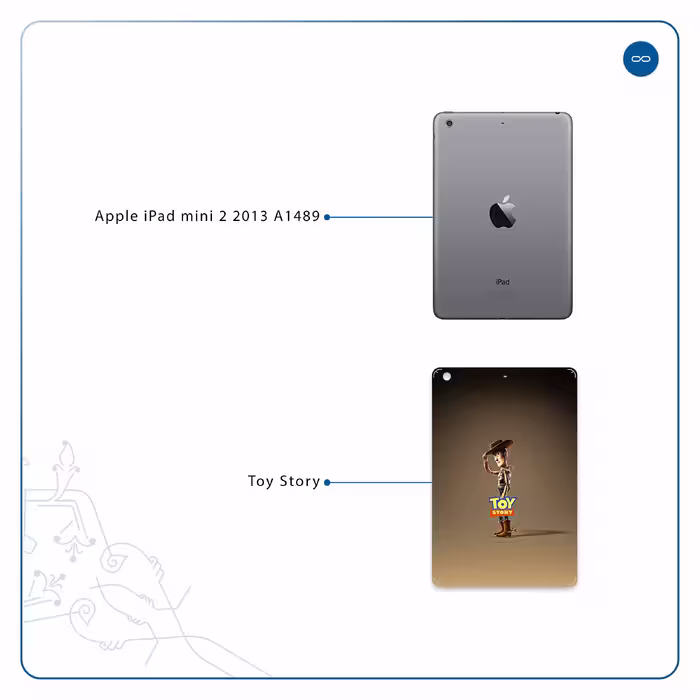 برچسب پوششی ماهوت مدل Toy Story مناسب برای تبلت اپل iPad mini 2 2013 A1489
