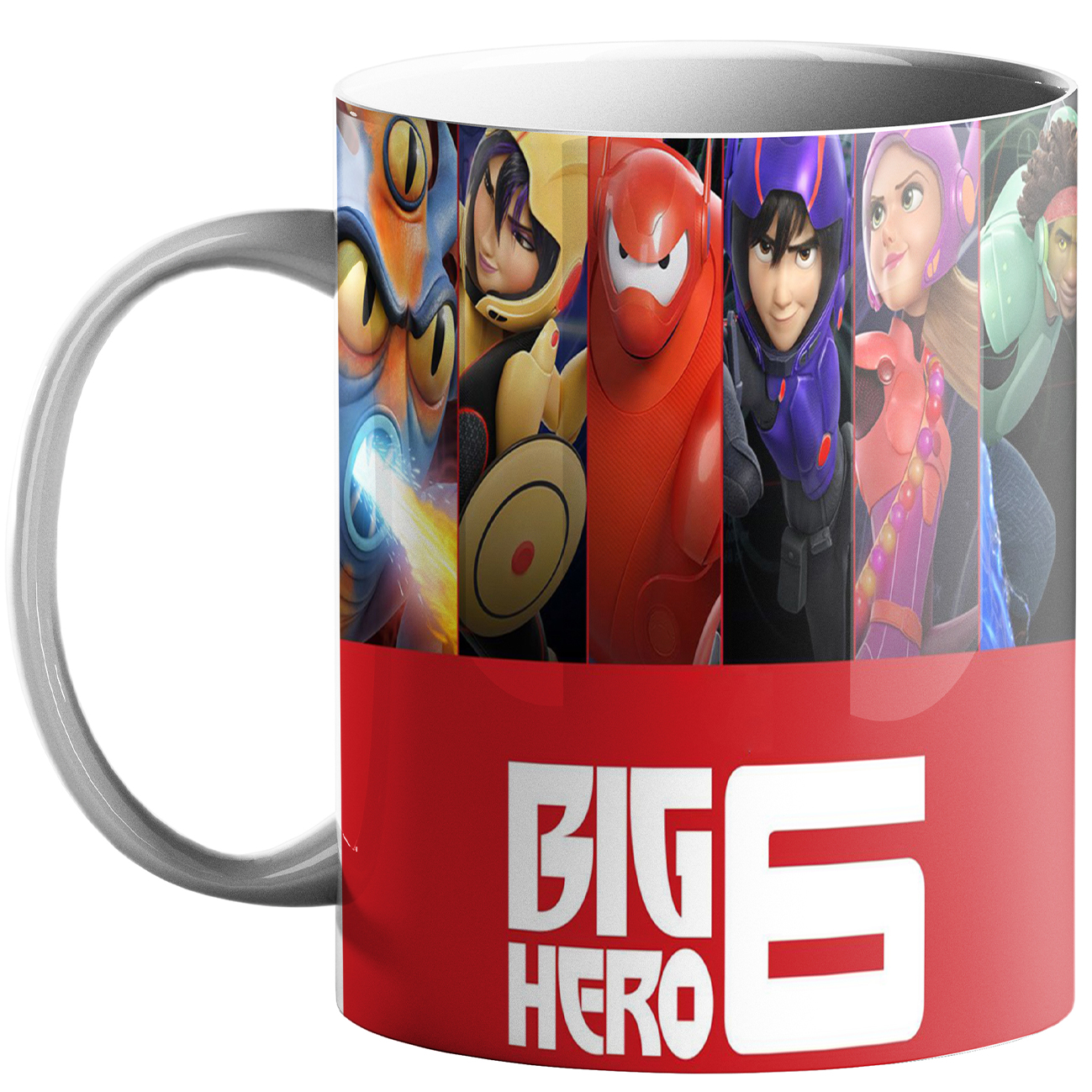 ماگ طرح 6 قهرمان کد a300