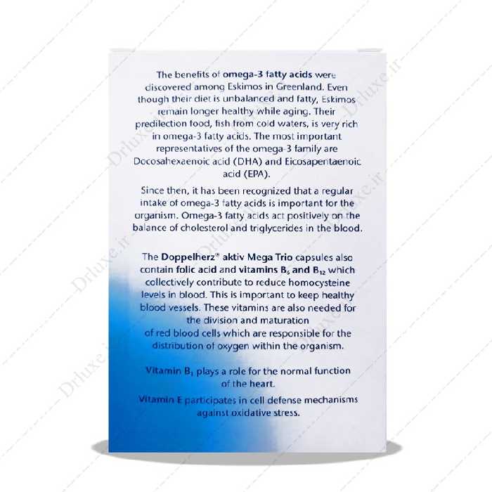 مشخصات، قیمت و خرید کپسول مگا تریو دوپل هرز 60 عدد- داروخانه انلاین دکترلوکس