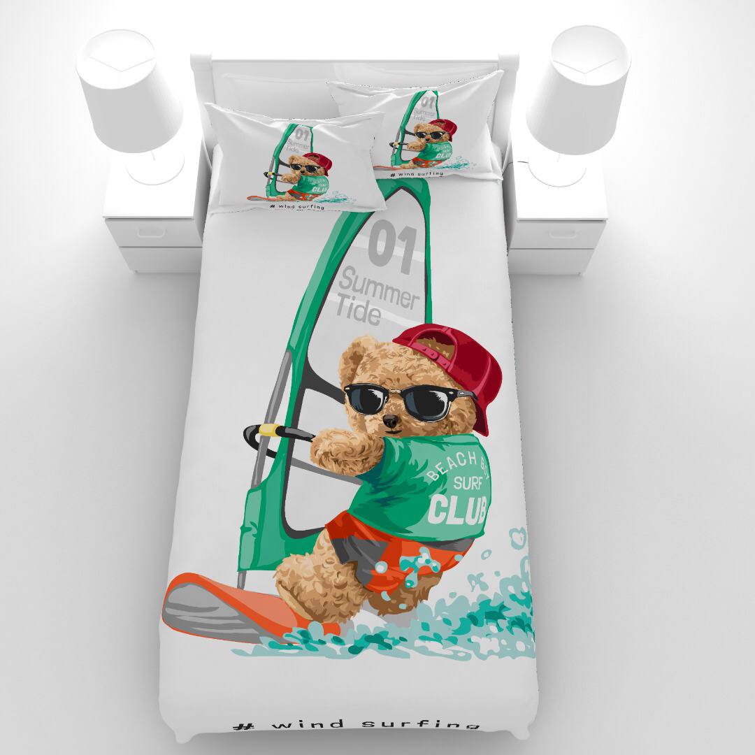 سرویس خواب مدل SUMMER TIDE تد کایت یکنفره 5 تکه
