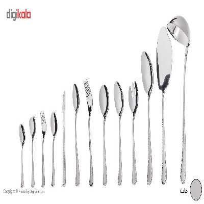 سرویس قاشق و چنگال 116 پارچه ناب استیل مدل Berlin
