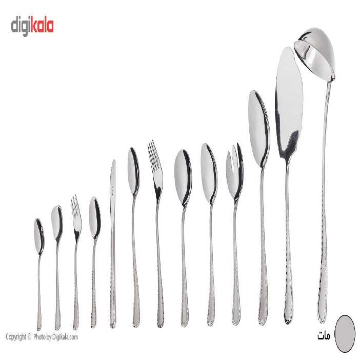 سرویس قاشق و چنگال 116 پارچه ناب استیل مدل Berlin
