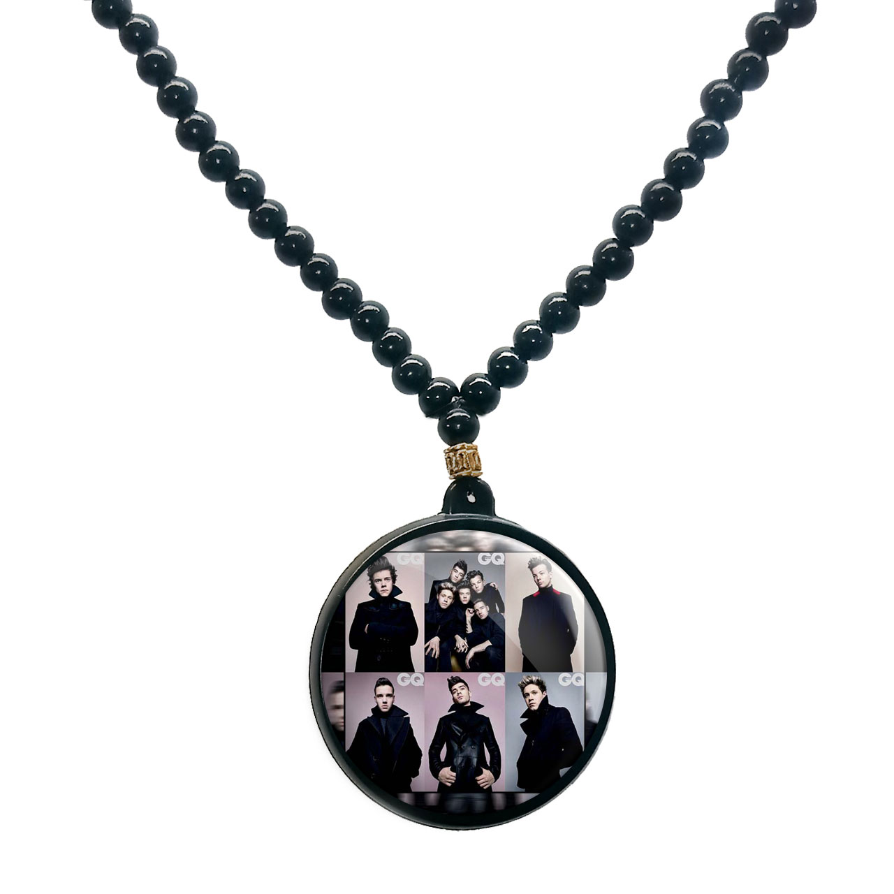 گردنبند پرمانه طرح One Direction کد pmd.13509 مدل دو طرفه