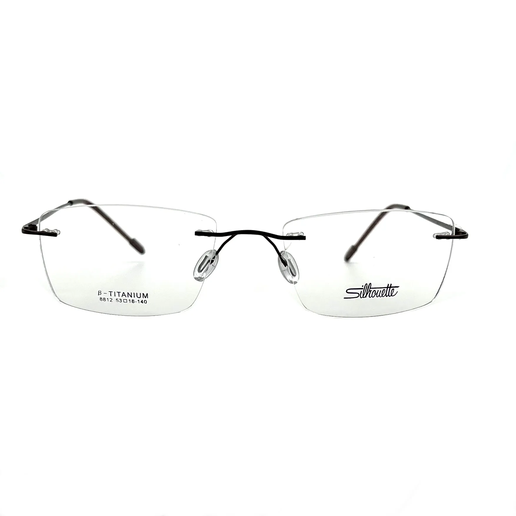 فریم عینک طبی مستطیلی تیتانیوم مدل 8812