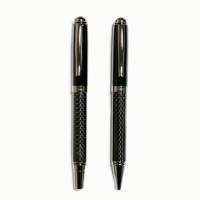 قلم کلکسیونی خودکار و روان نویس بدنه کربن پنتر مدل PL-103