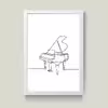 تابلو مدل پیانو Piano کد m2585-w