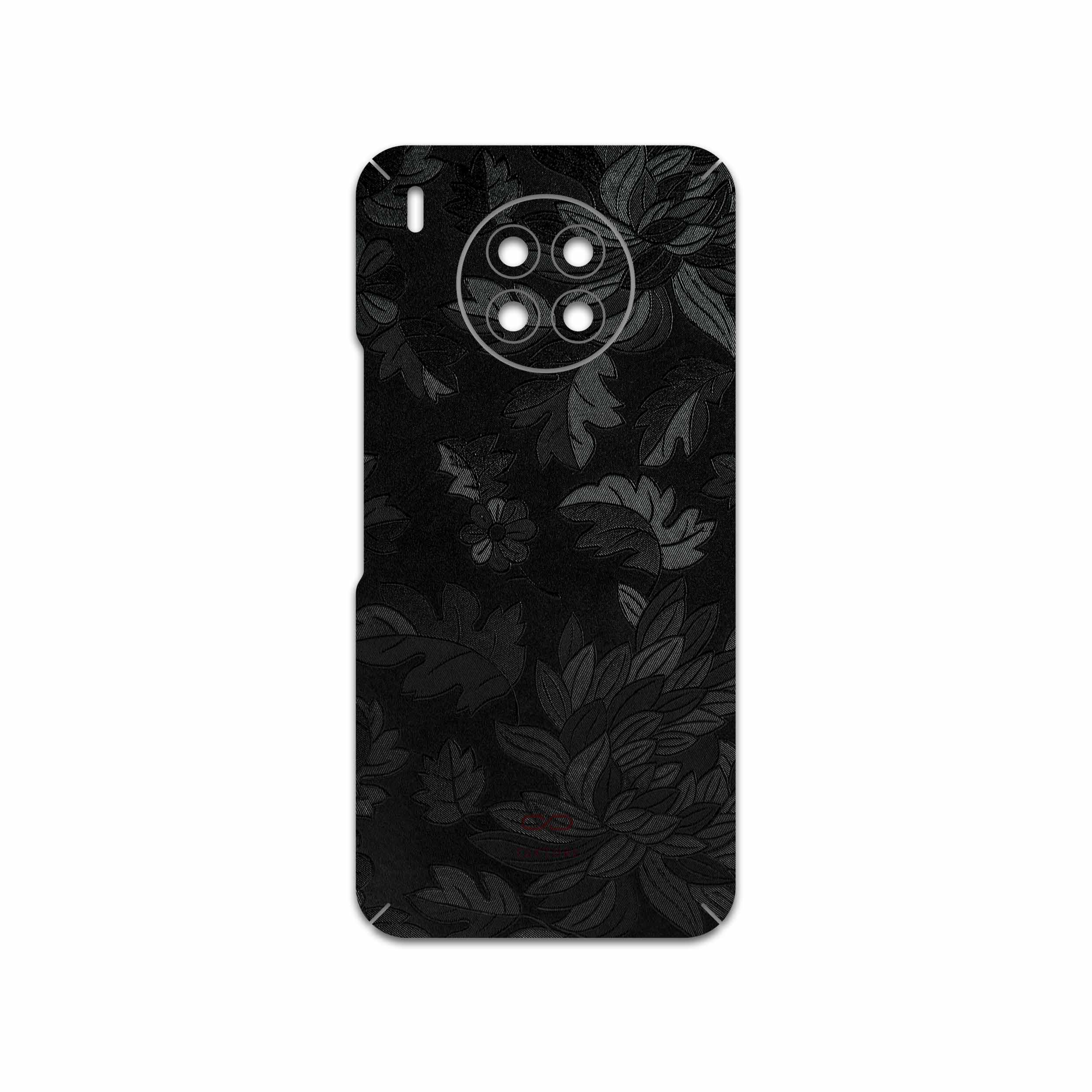 برچسب پوششی ماهوت مدل Black-Wildflower مناسب برای گوشی موبایل آنر 50 Lite