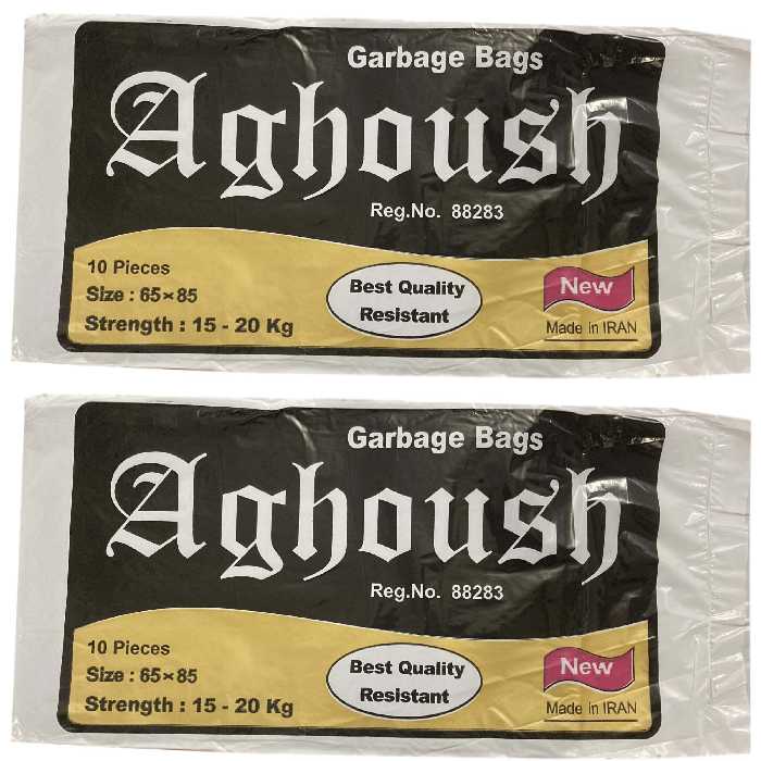 کیسه زباله آغوش مدل ضخیم 6585 دو بسته 10 عددی