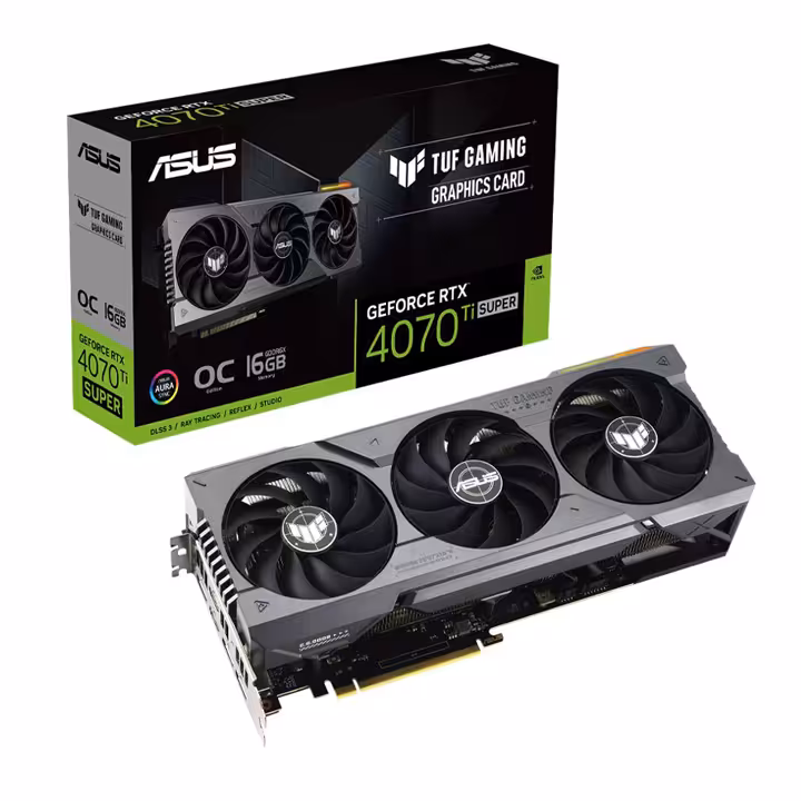 کارت گرافیک ASUS TUF Gaming GeForce RTX 4070 Ti Super OC Edition 16GB GDDR6X 256Bit