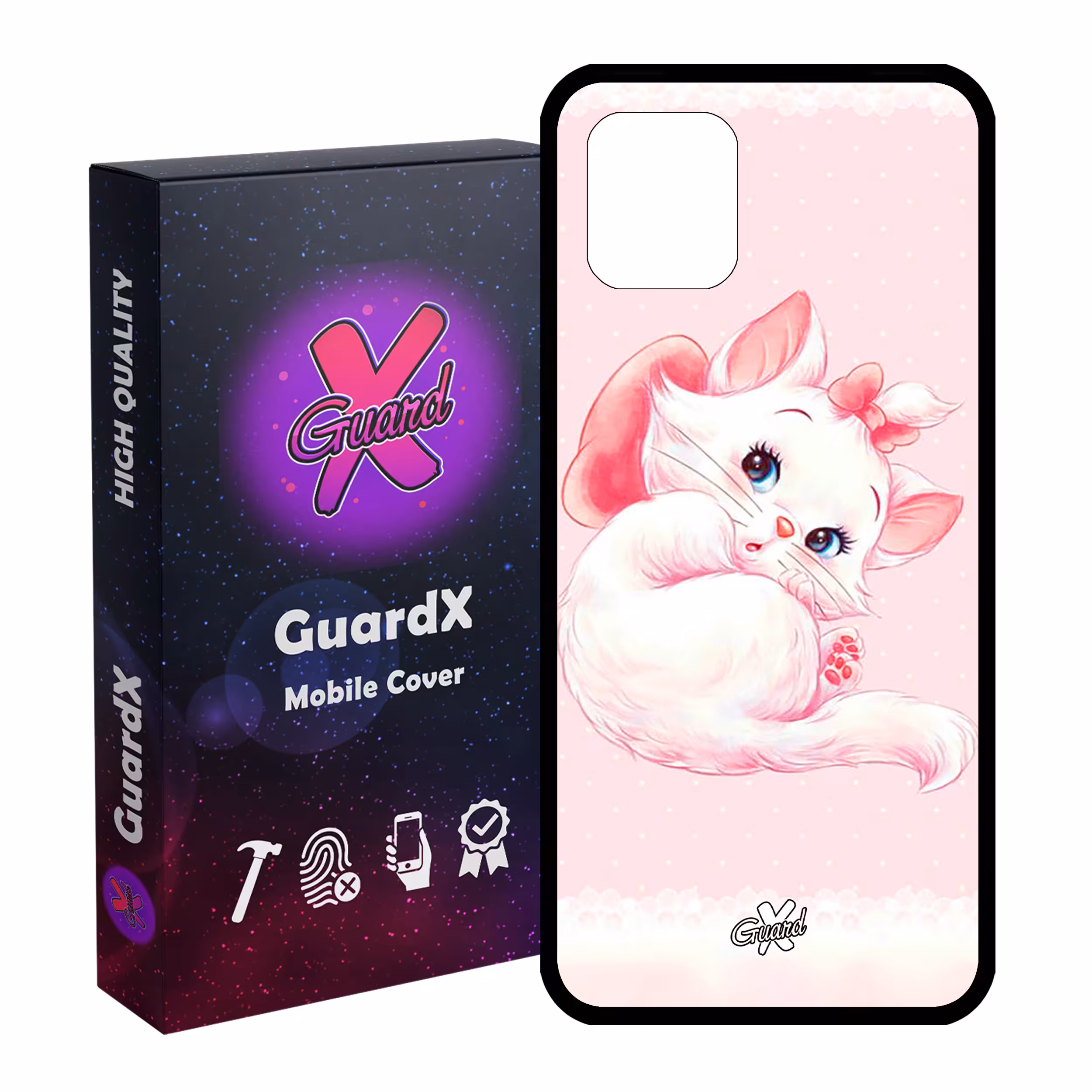 کاور گارد ایکس طرح Cat مدل Glass10219 مناسب برای گوشی موبایل سامسونگ Galaxy Note 10 Lite