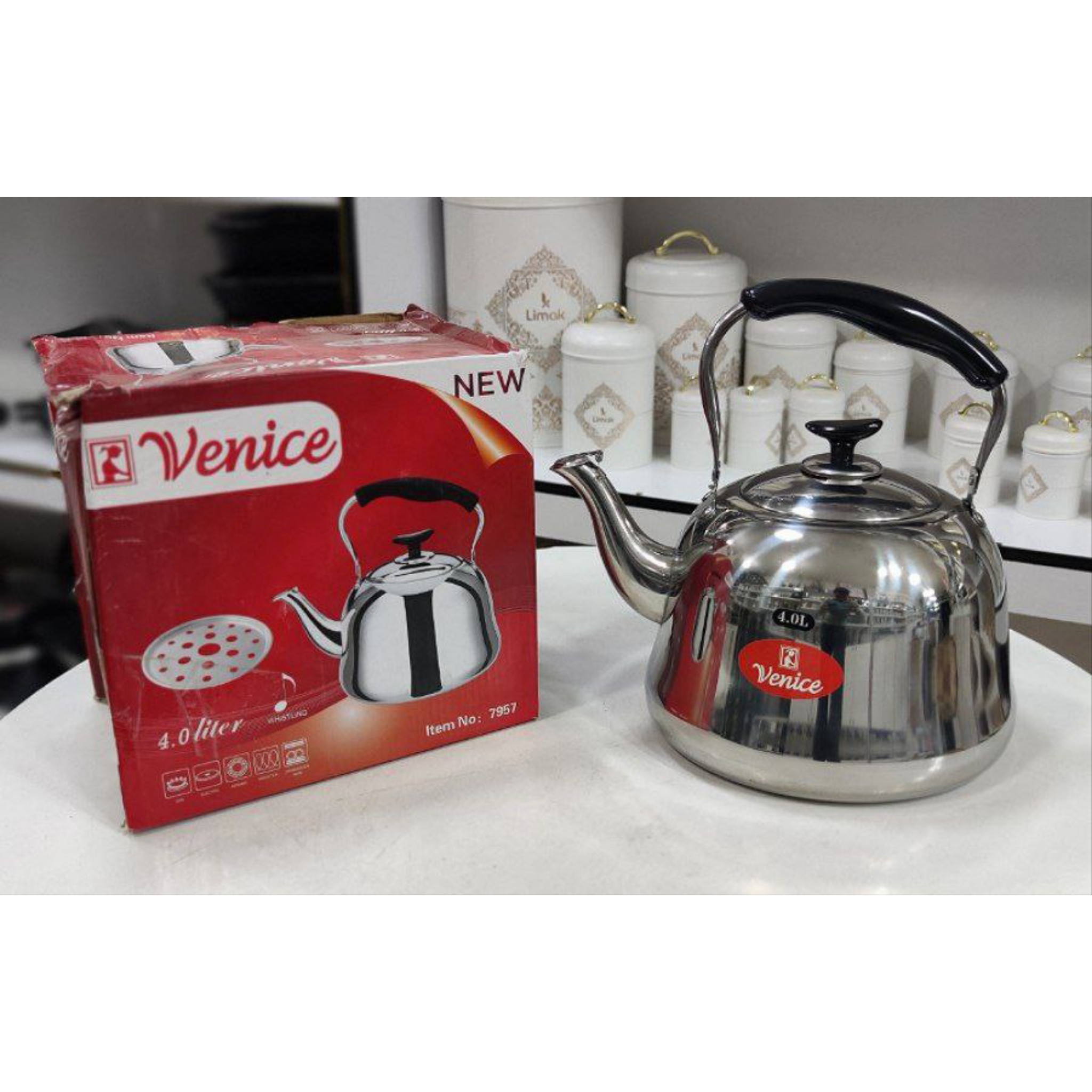 کتری رو گازی دسته دار Venice