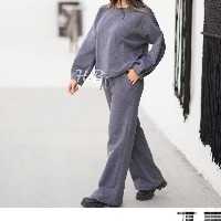 بلوز شلوار دورس یقه گرد