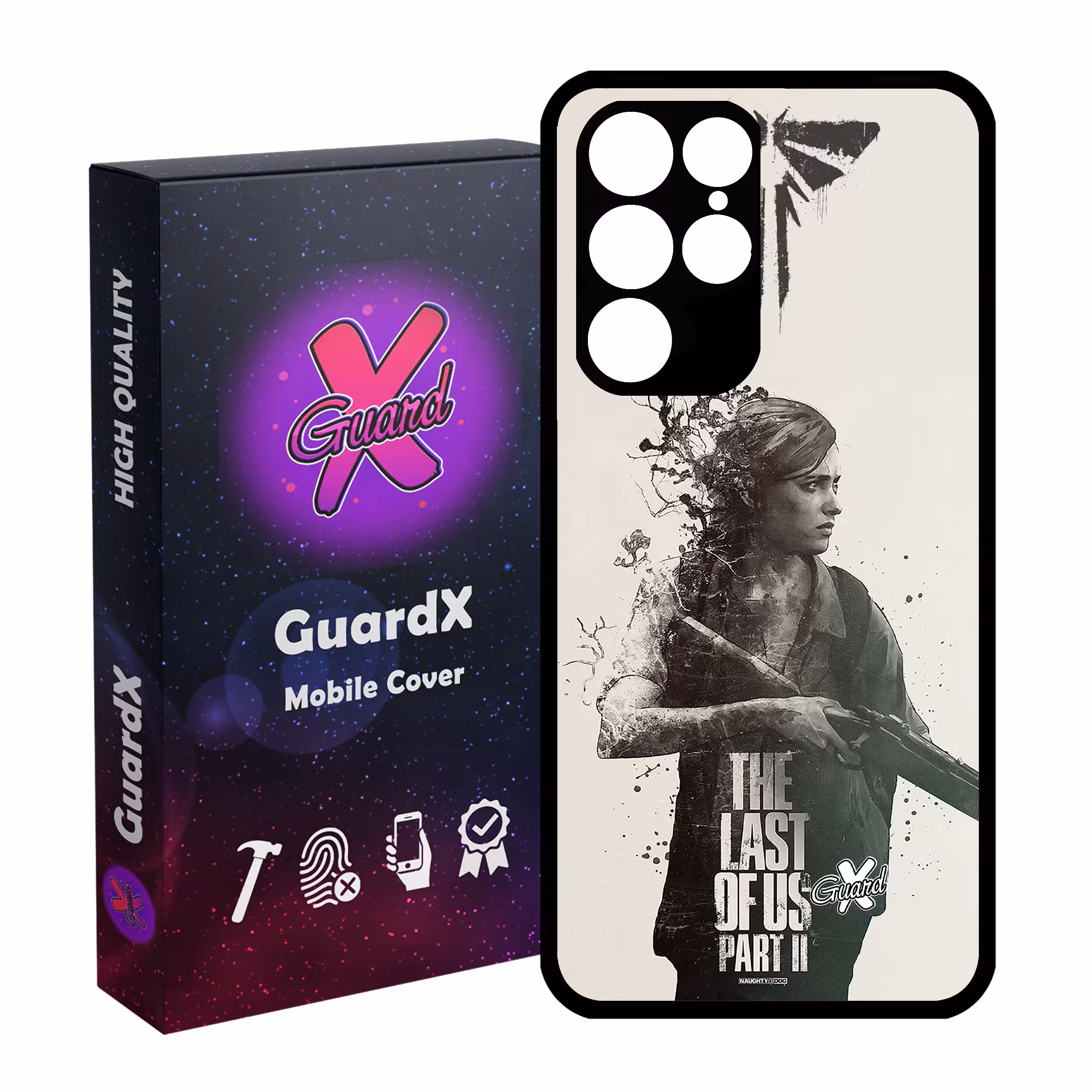 کاور گارد ایکس طرح The Last of Us مدل Glass10199 مناسب برای گوشی موبایل سامسونگ Galaxy S22 Ultra