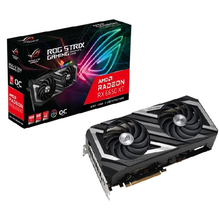 کارت گرافیک گیمینگ ایسوس مدل Rog Strix Rx6650xt حافظه 8 گیگابایت