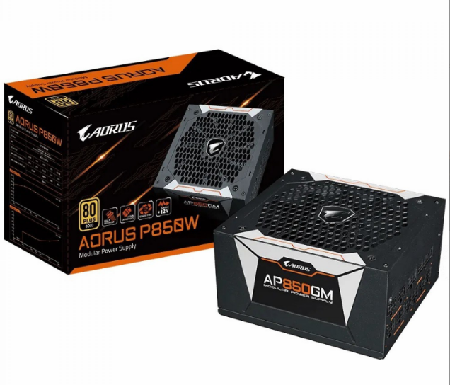 منبع تغذیه کامپیوتر گیگابایت مدل AORUS P850 GOLD FULL   گارانتی اصلی