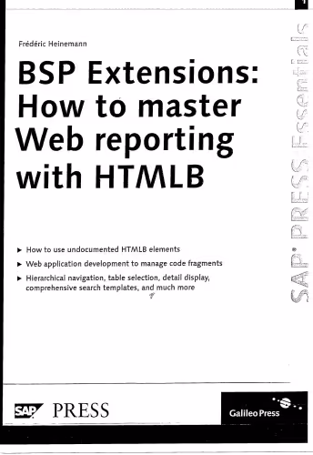 خرید و دانلود نسخه کامل کتاب BSP Extensions: How to Master Web Reporting With HTMLB