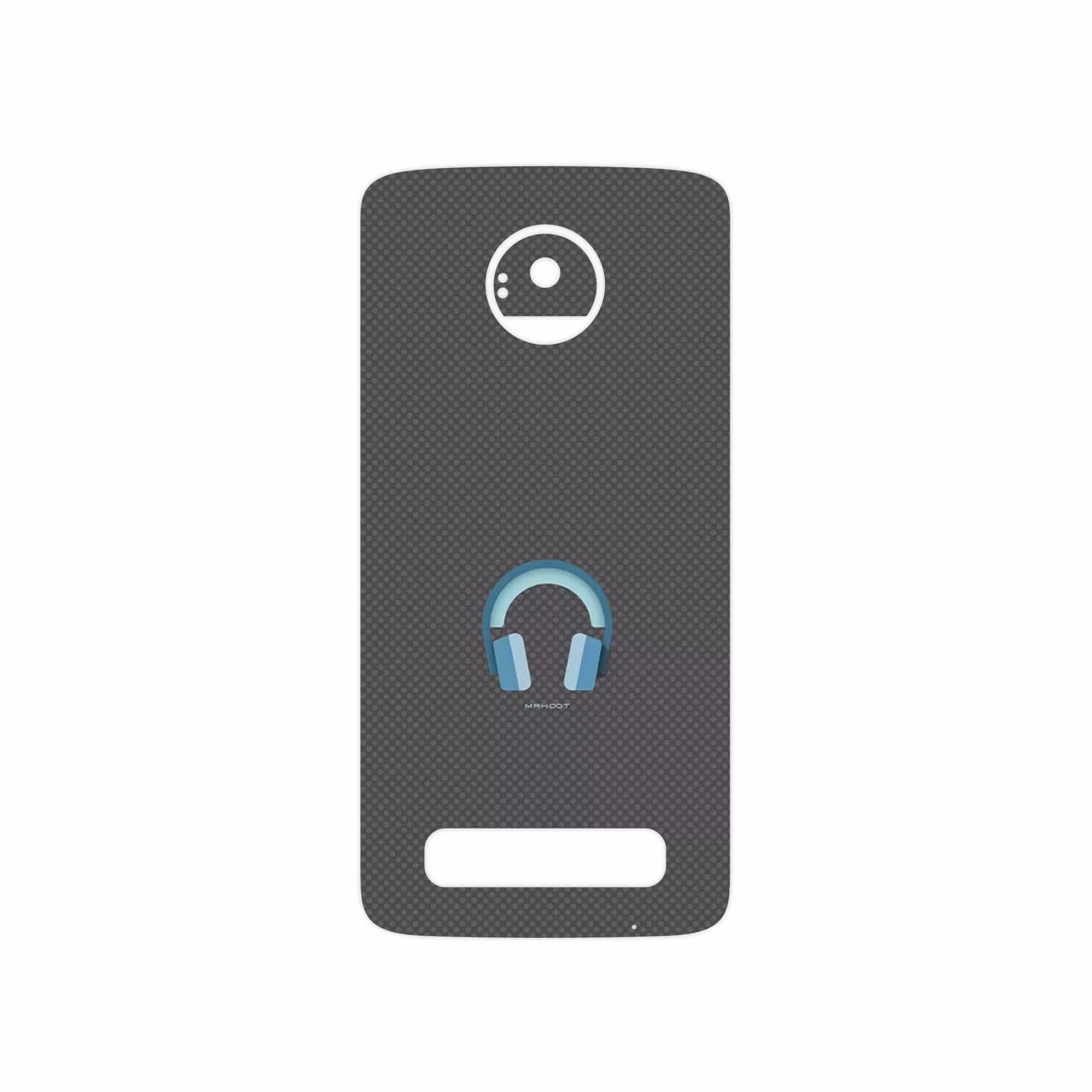 برچسب پوششی ماهوت مدل Minimal Headphone Icon مناسب برای گوشی موبایل موتورولا Moto Z