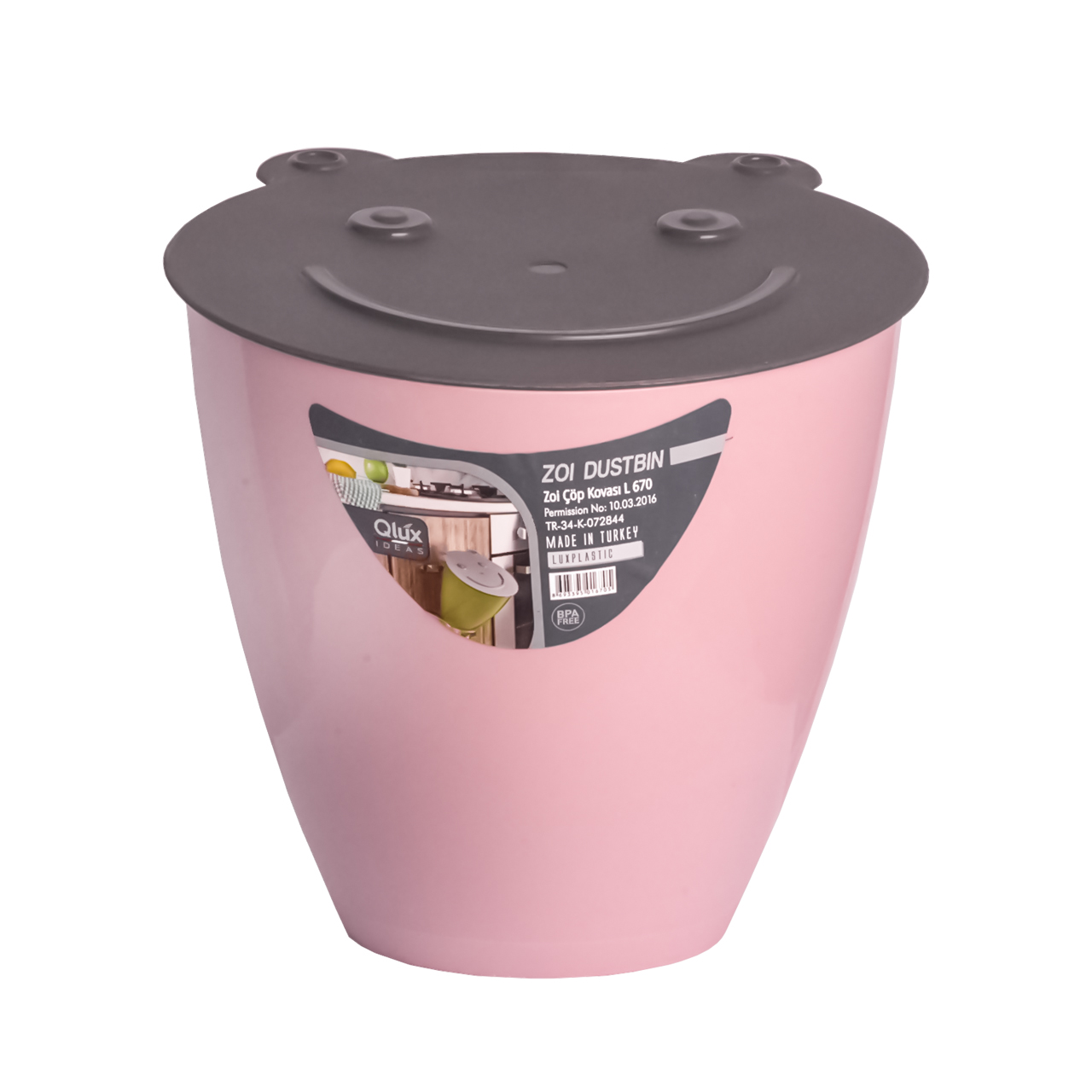 سطل کیولوکس مدل ZOI کد 0670 گنجایش 2 لیتر