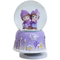 گوی موزیکال طرح زمستان مدل دختر و پسر