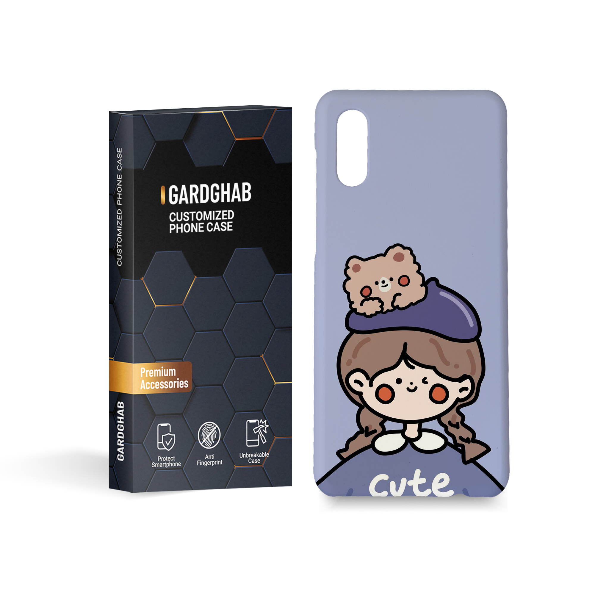 کاور گارد قاب مدل دخترانه مناسب برای گوشی موبایل سامسونگ Galaxy A02