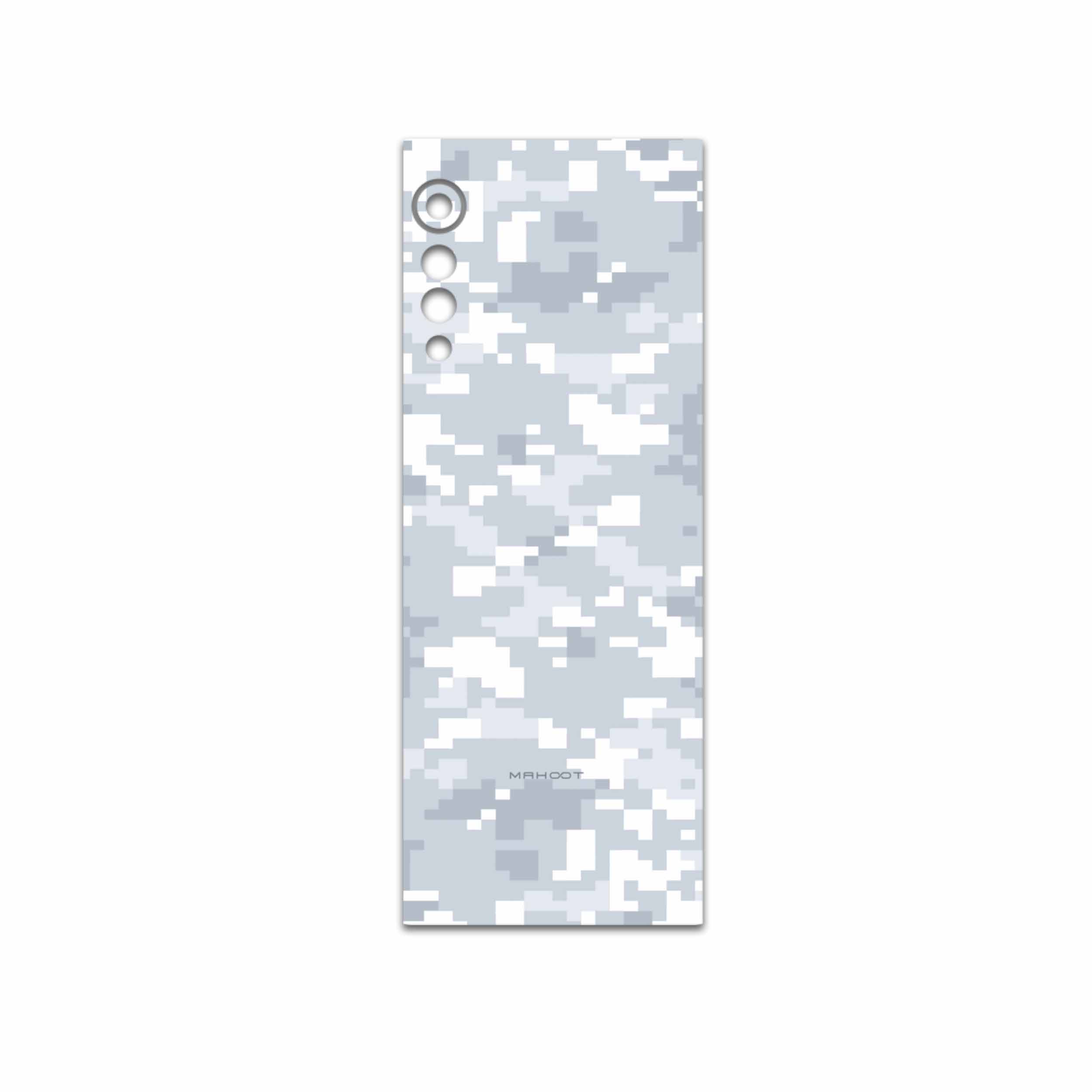برچسب پوششی ماهوت مدل Army-Snow-Pixel مناسب برای گوشی موبایل ال جی Velvet 5G