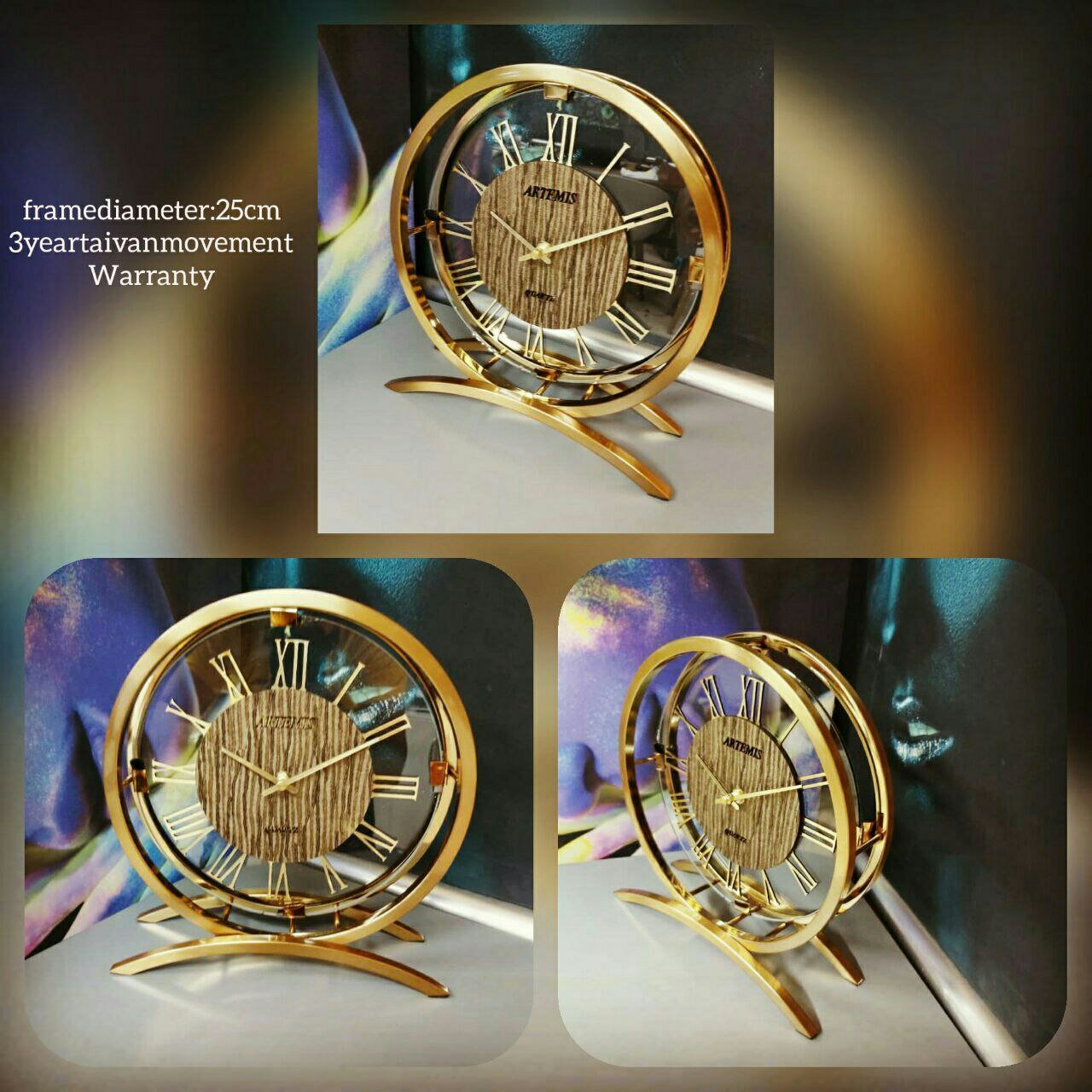 ساعت رومیزی آرتمیس فلزی
کد30250