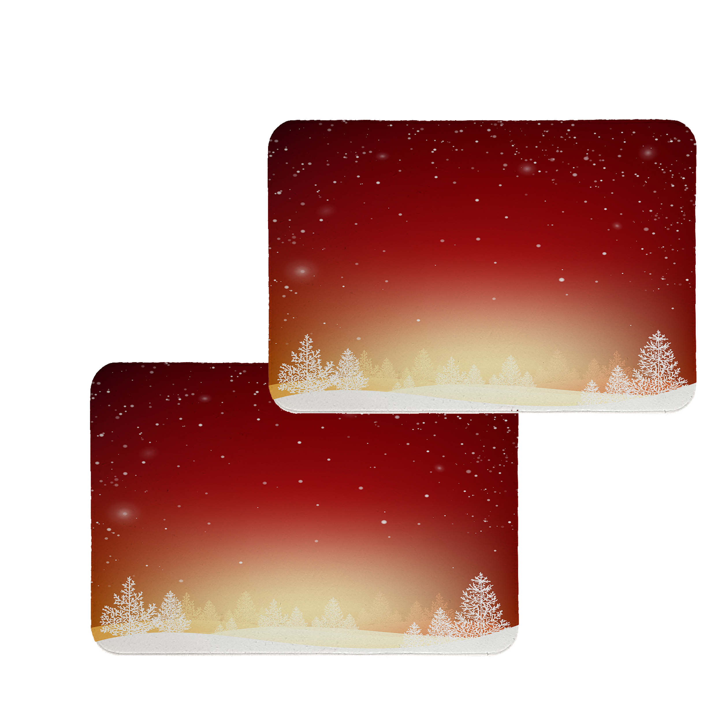 زیربشقابی طرح برف کد 8387 بسته 2 عددی