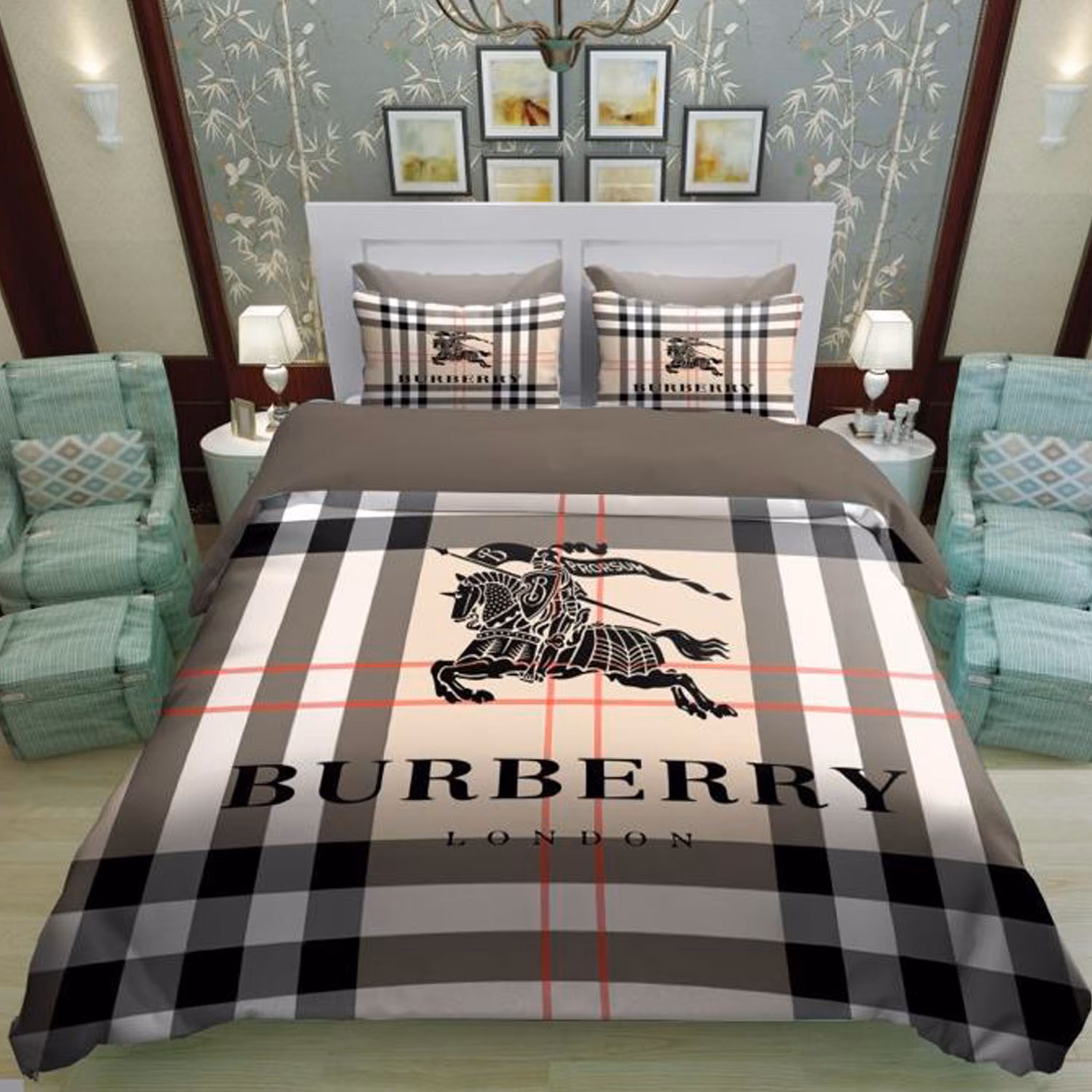 سرویس روتختی 1 نفره تنسل چاپی برندترک لند (Turk Land)  کد rs 75