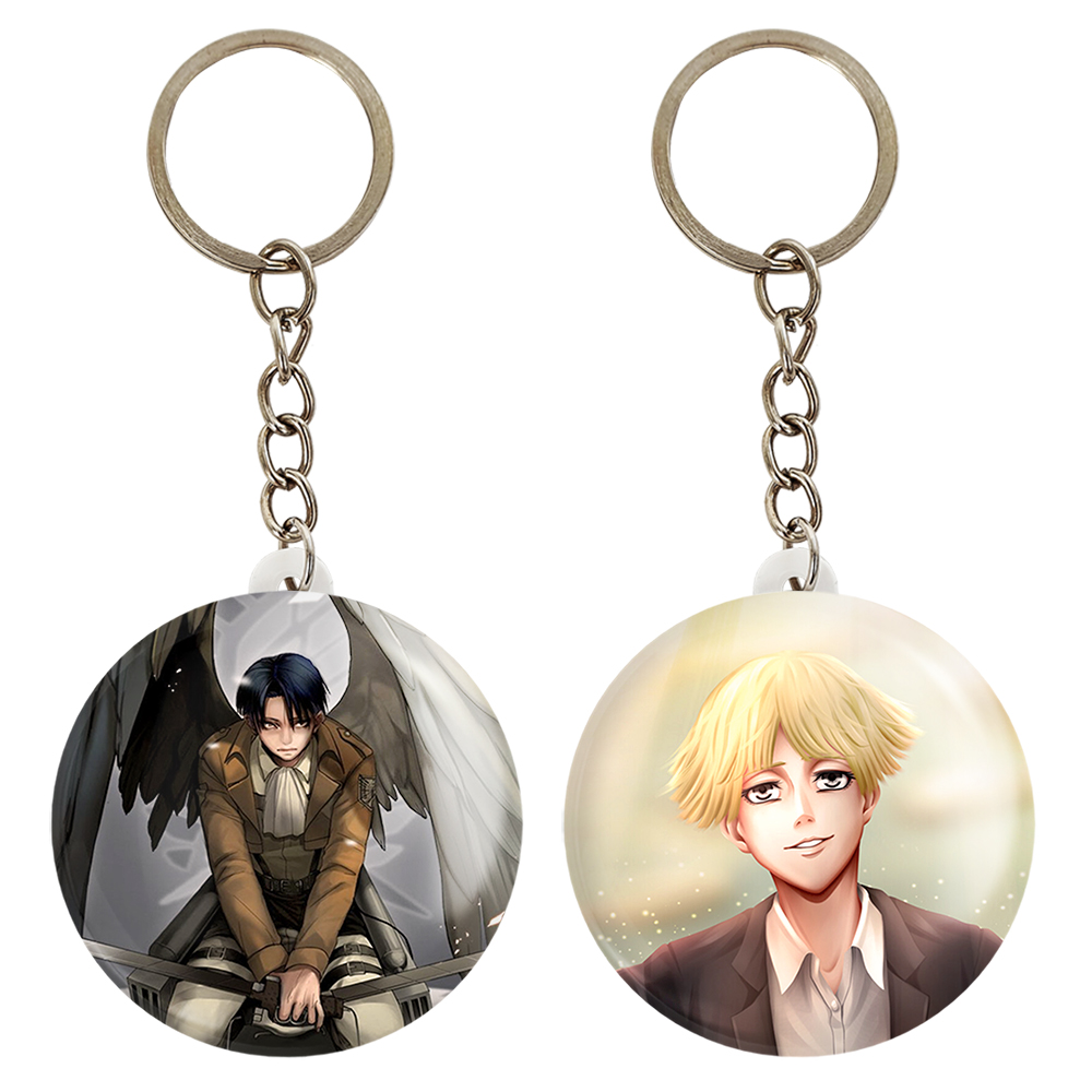 جاکلیدی خندالو مدل لیوای آکرمن و یلنا انیمه اتک آن تایتان کد 1101411017 مجموعه 2 عددی