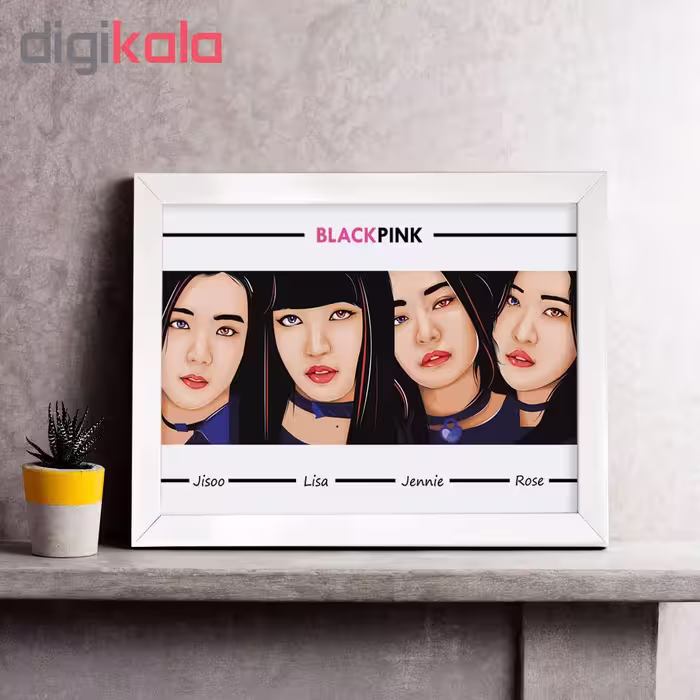 تابلو طرح black pink کد 65880