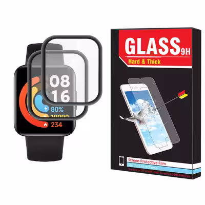 محافظ صفحه نمایش نانو هارد اند تیک مدل NHT مناسب برای ساعت هوشمند شیائومی Redmi Watch 2 بسته دو عددی