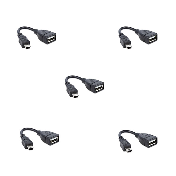 مبدل OTG Mini USB -B مدل Sk07 بسته 5 عددی