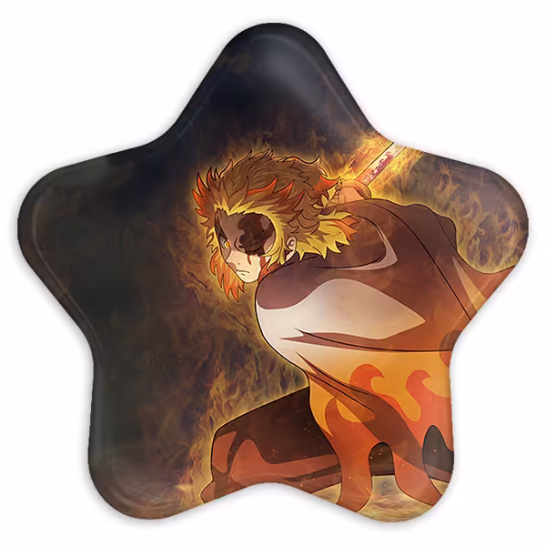 پیکسل خندالو طرح رنگوکو کیوجیرو انیمه شیطان کش مدل ستاره ای کد 11492