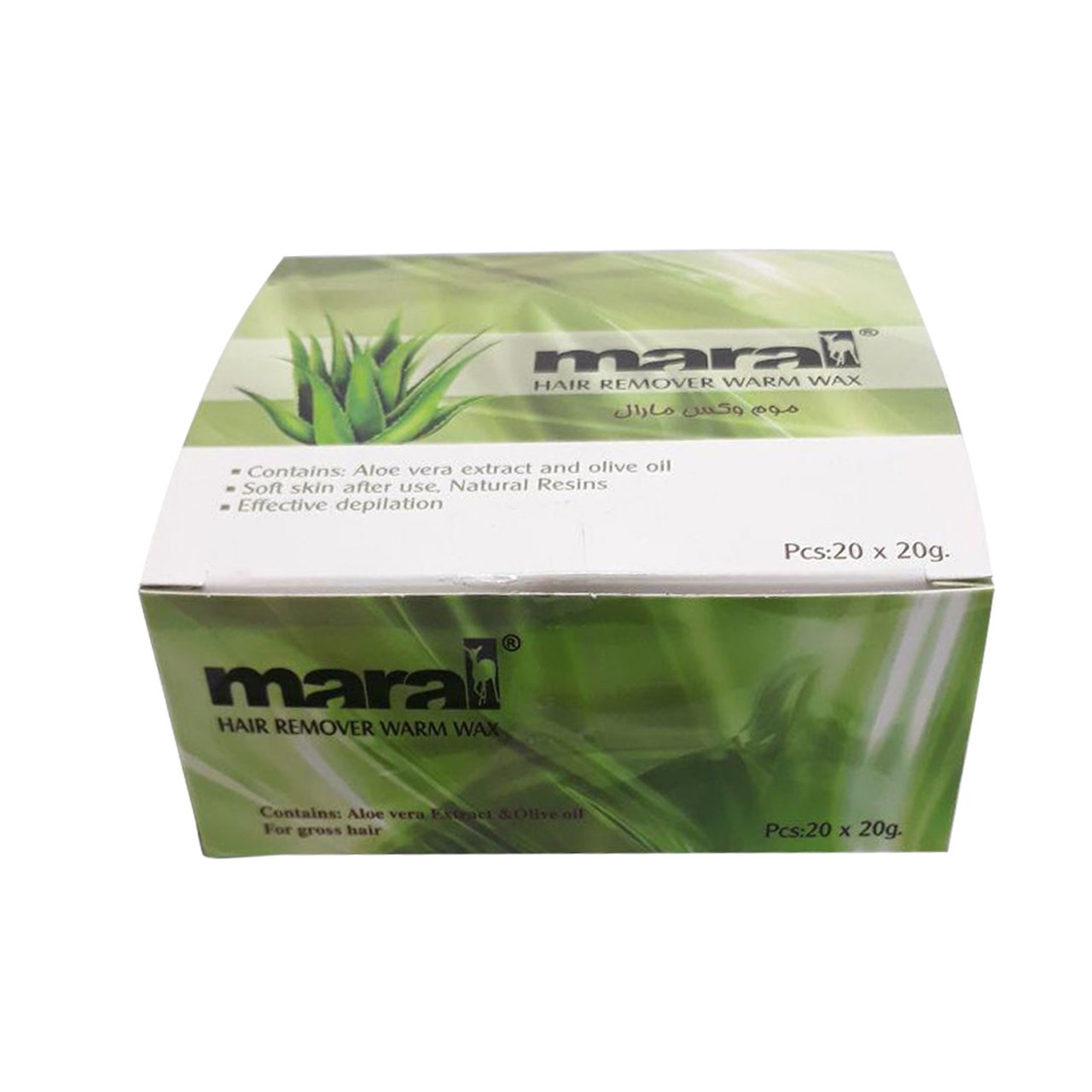 موم اپیلاسیون سکه ای آلوئه ورا مارال مخصوص موهای ضخیم (بسته ۲۰ عددی )