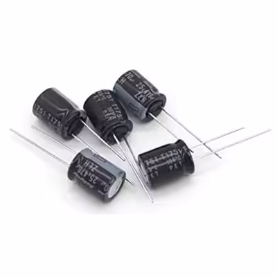خازن الکترولیت 470 میکروفاراد کد 125 بسته 5 عددی