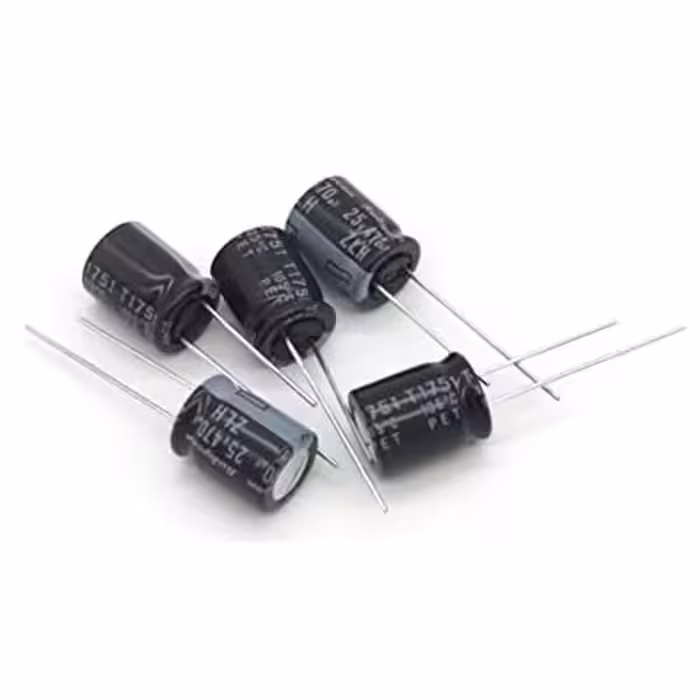 خازن الکترولیت 470 میکروفاراد کد 125 بسته 5 عددی