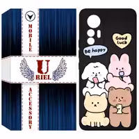 کاور یوریل مدل KSH کد 14 طرح هپی مناسب برای گوشی موبایل شیائومی 12 Lite