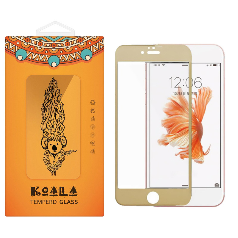 محافظ صفحه نمایش شیشه ای کوالا مدل Full Cover مناسب برای گوشی موبایل اپل آیفون 6/ 6S | کالا برتری