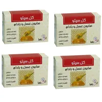 صابون شستشو گل سیتو مدل عسل و بادام وزن 125 گرم مجموعه 4 عددی