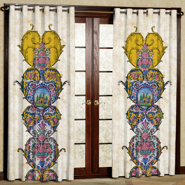 پرده مدل مخمل پانچی کد 7329 سایز 280x140 سانتی متر