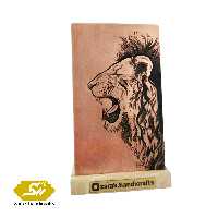 قلمزنی پلاک مینیاتوری دو تکه پلاک مسی 