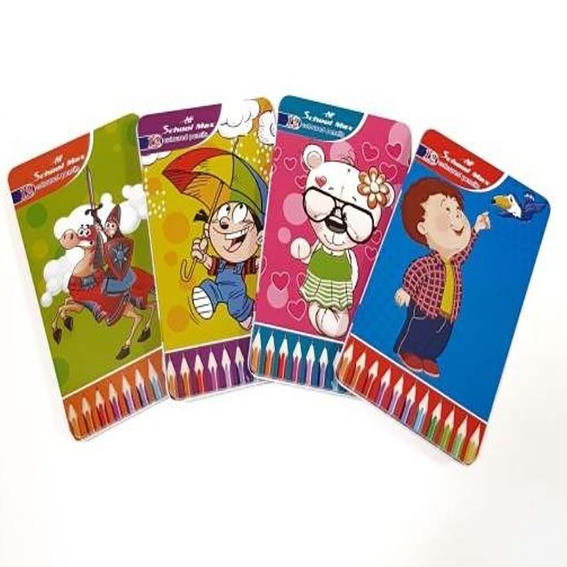 مداد رنگی اسکول مکس 12 رنگ جعبه فلز