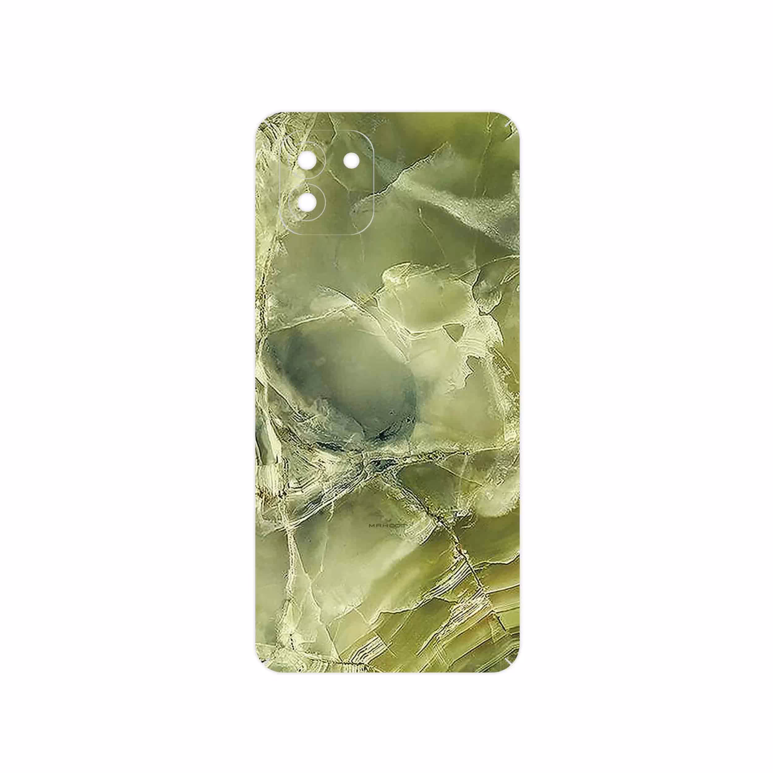 برچسب پوششی ماهوت مدل Green_Crystal_Marble مناسب برای گوشی موبایل سامسونگ Galaxy A03