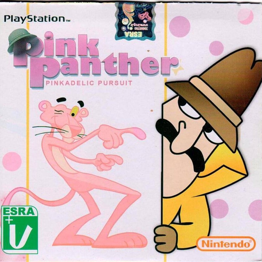لوح زرین پلنگ صورتی pink panter پلی استیشن 1 ps1