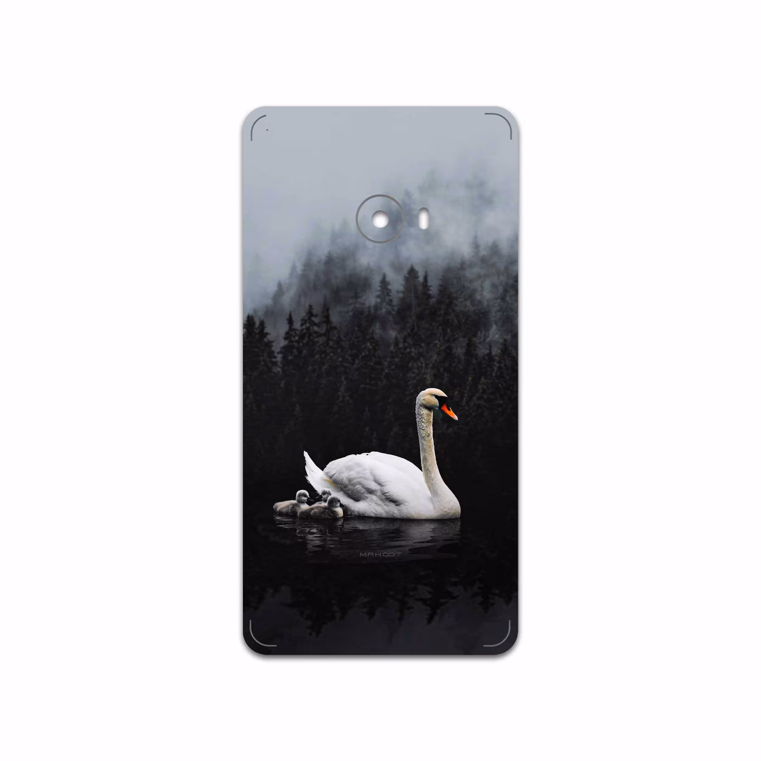 برچسب پوششی ماهوت مدل Swan Lake مناسب برای گوشی موبایل شیائومی Mi Note 2