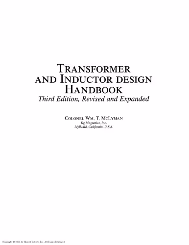 خرید و دانلود نسخه کامل کتاب Transformer and Inductor Design Handbook (Electrical and Computer Engineering)